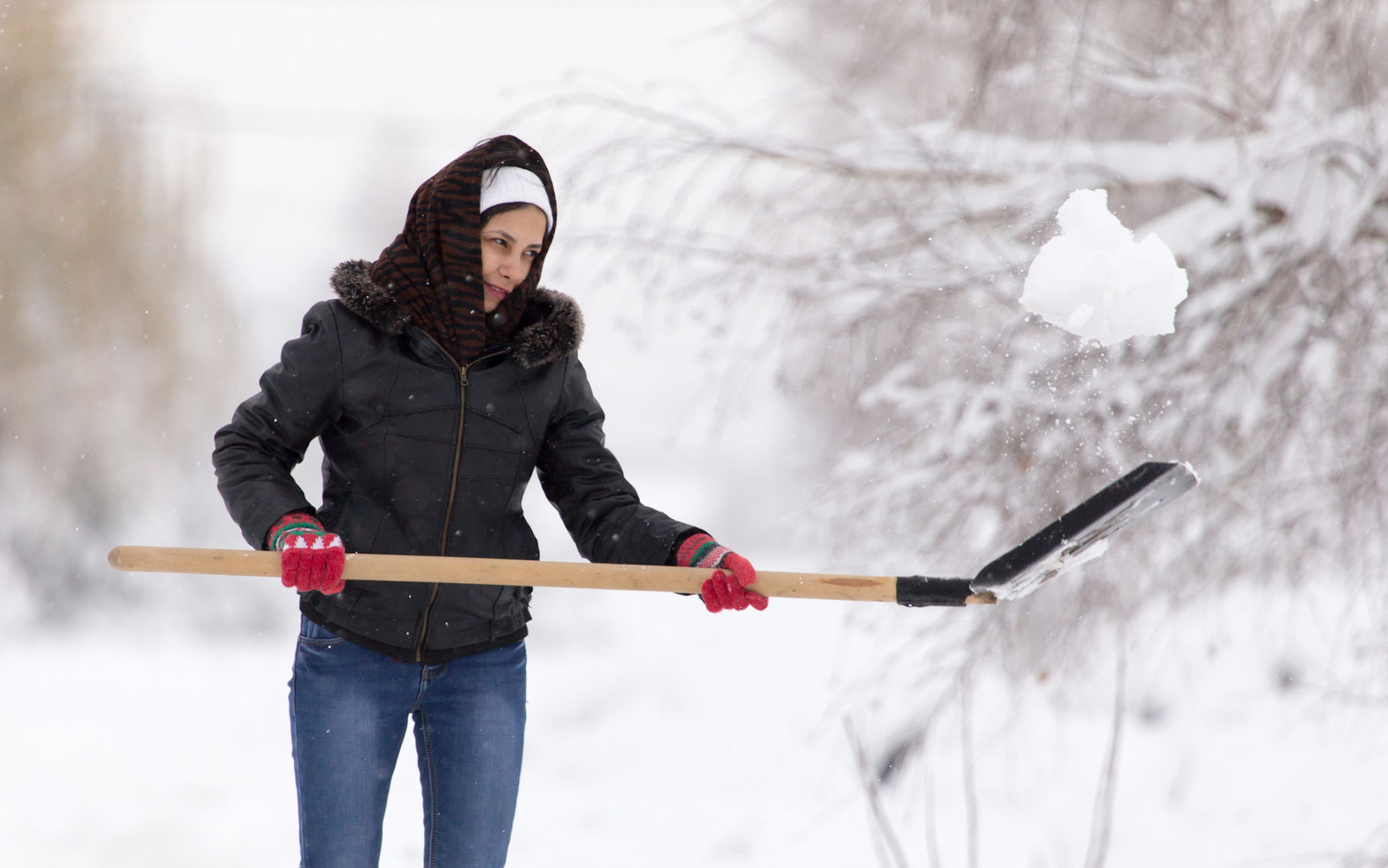 6. Rake leaves, shovel snow